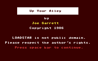Up Your Alley — sstitle (WOR)