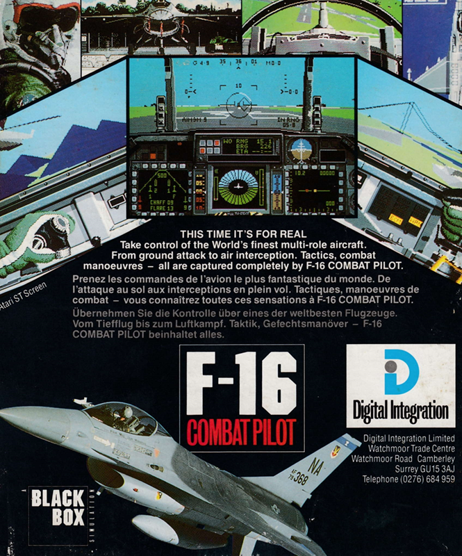 F-16 Combat Pilot — box-2D-back (EU)