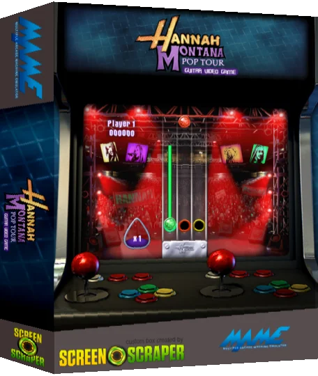 Hannah Montana Pop Tour - Guitar Video Game — box-3D (SS)