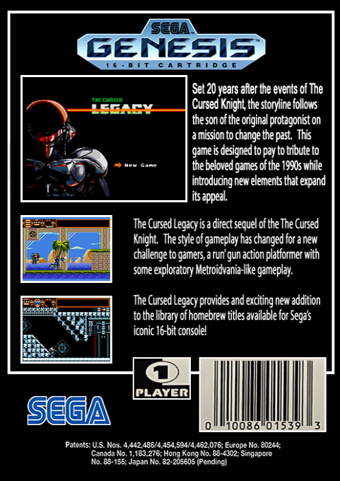 The Cursed Legacy — box-2D-back (US)