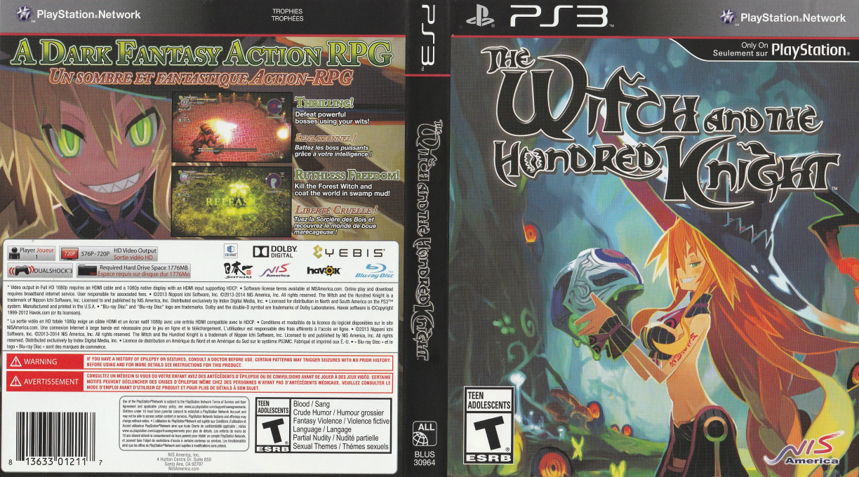 Witch and the Hundred Knight, The — box-texture (CA)
