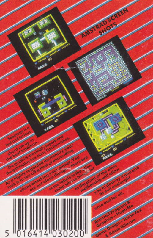 Sabotage — box-2D-back (EU)