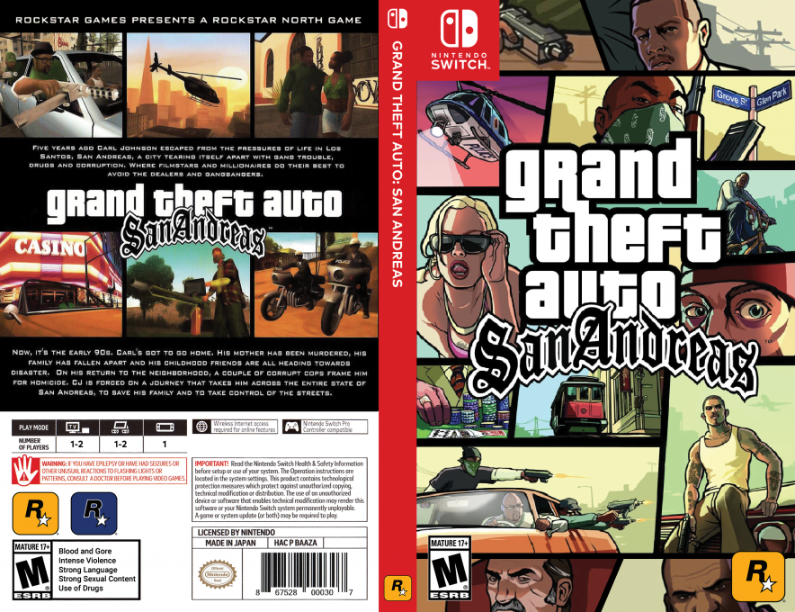 Grand Theft Auto : San Andreas – The Definitive Edition — box-texture (US)