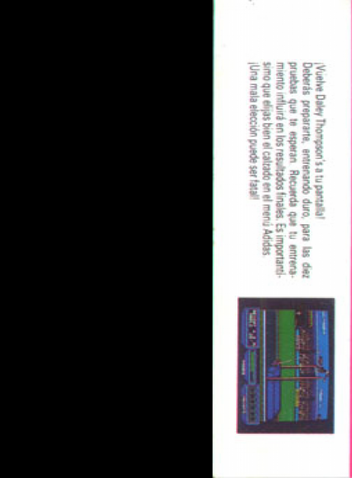 Daley Thompson's Olympic Challenge — box-2D-back (SP)