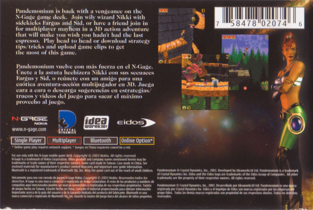 Pandemonium! — box-2D-back (US)