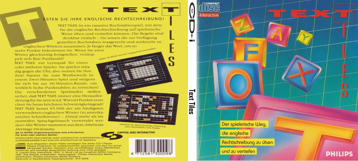 Text Tiles — box-texture (DE)