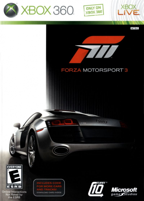 Forza Motorsport 3 box art