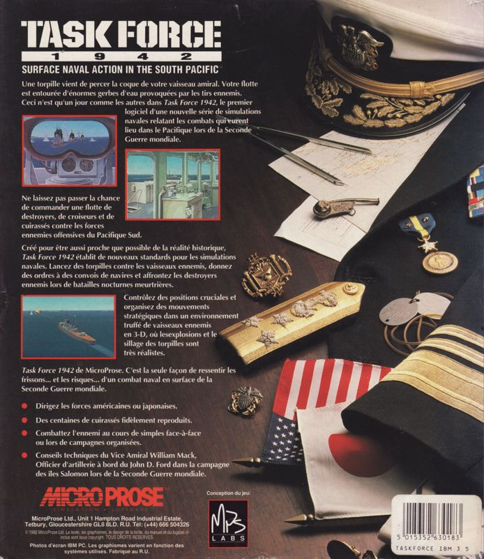 Task Force 1942 — box-2D-back (FR)