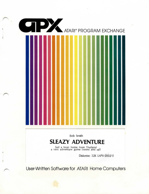Sleazy Adventure box art