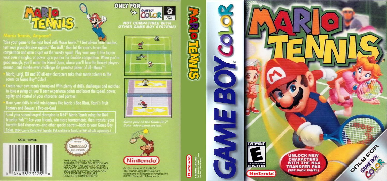 Mario Tennis GB — box-texture (US)