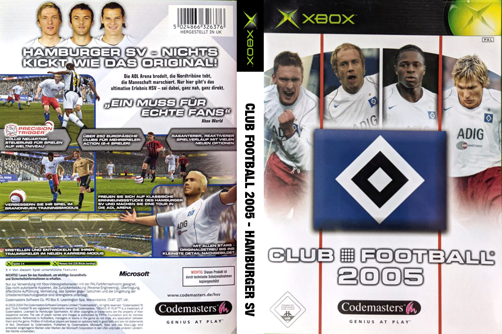 Club Football 2005 - Hamburger SV — box-texture (DE)