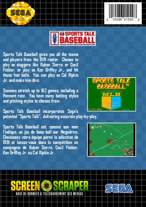 Sports Talk Baseball — box-2D-back (SS)