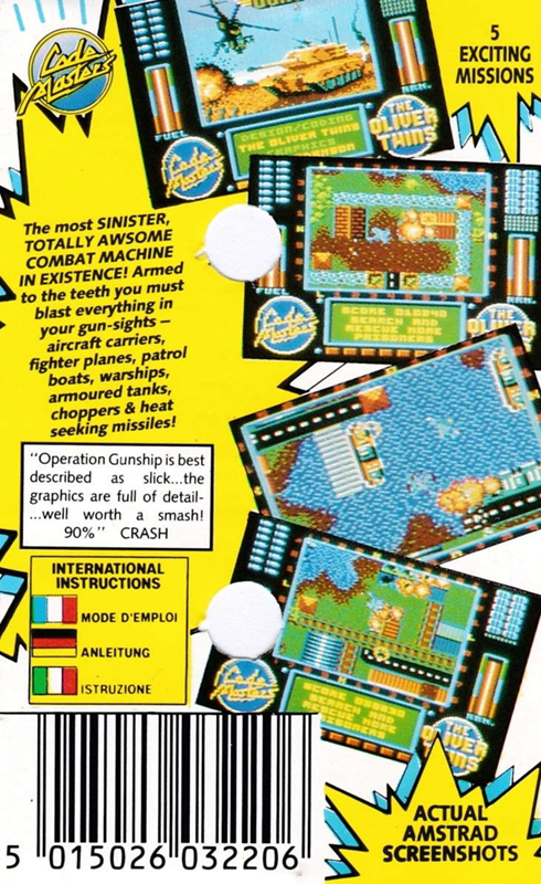 Operation Gunship — box-2D-back (EU)