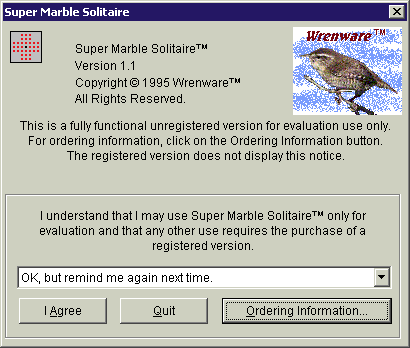 Super Marble Solitaire — sstitle (WOR)