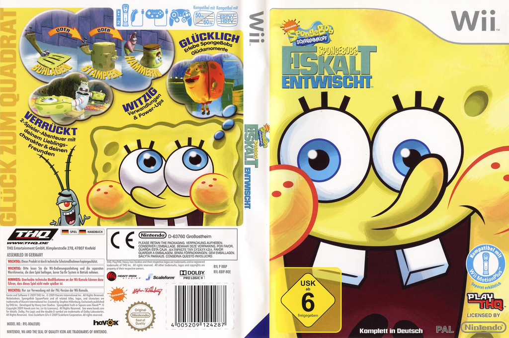 Nickelodeon SpongeBob SquarePants - SpongeBob's Truth or Square — box-texture (DE)