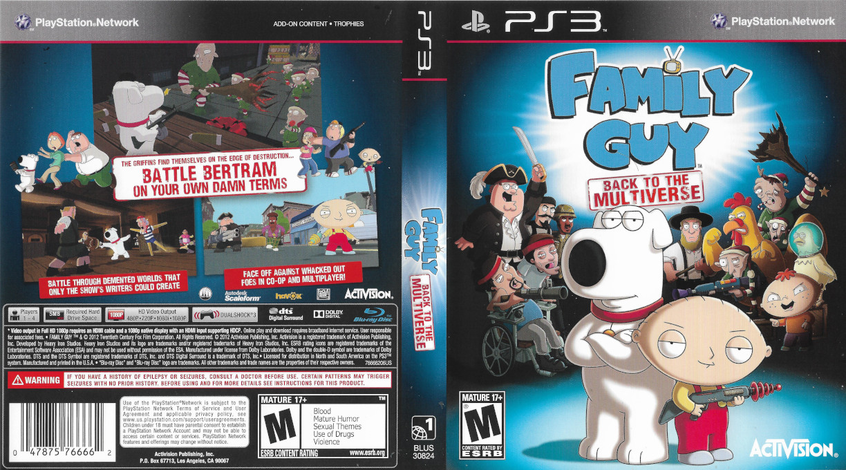 Family Guy - Back to the Multiverse — box-texture (US)