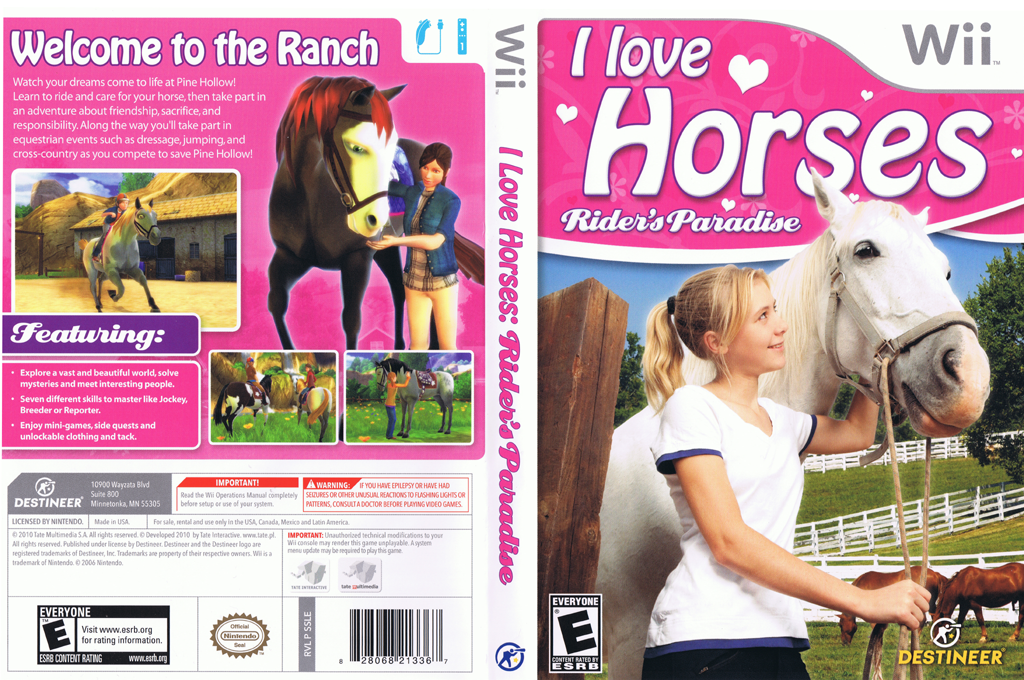 I Love Horses - Rider's Paradise — box-texture (US)
