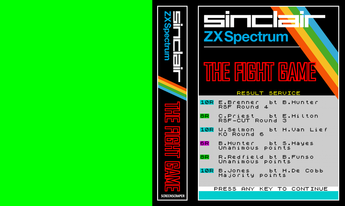 Fight Game, The — box-texture (SS)