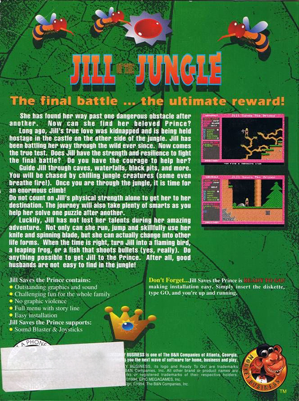 Jill Of The Jungle - Jill Saves The Prince — box-2D-back (US)