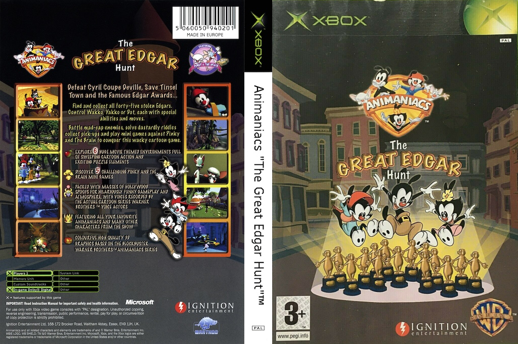Animaniacs - The Great Edgar Hunt — box-texture (EU)