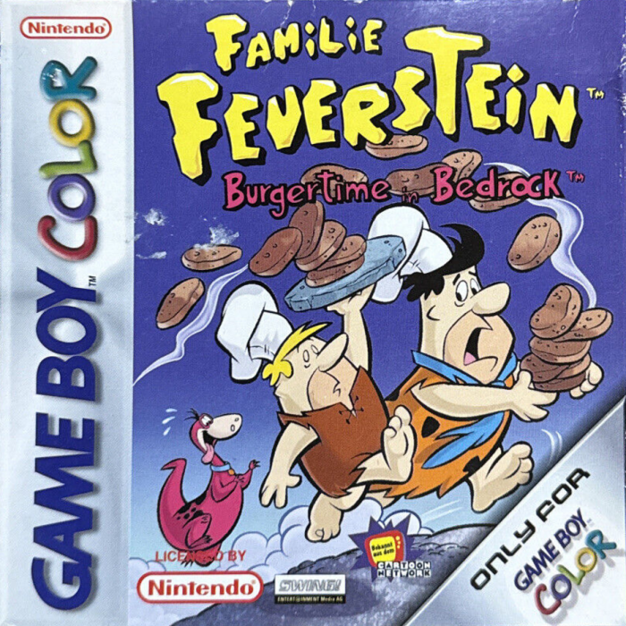 The Flintstones : Burgertime in Bedrock — box-2D (DE)