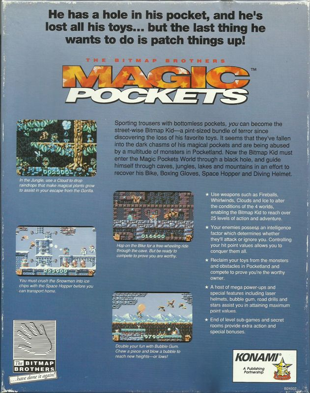 Magic Pockets — box-2D-back (US)