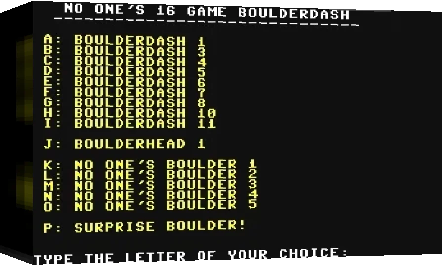 Boulder Dash 16 — box-3D (WOR)
