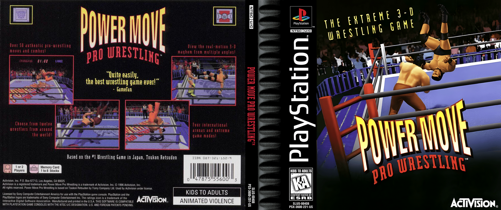 Power Move Pro Wrestling — box-texture (US)