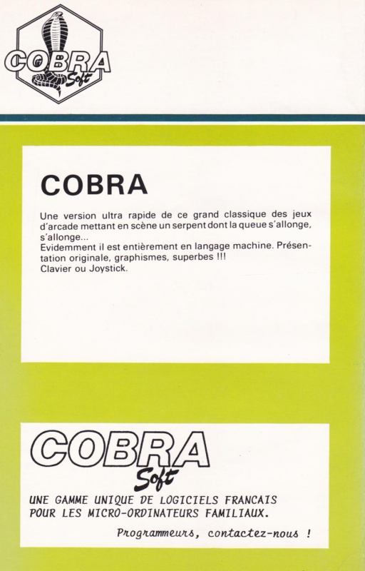 Cobra — box-2D-back (FR)