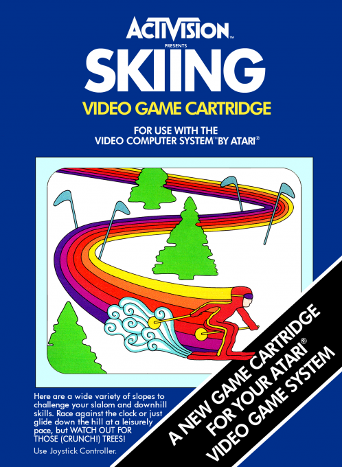 Skiing box art