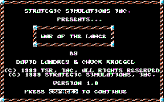 War Of The Lance — sstitle (US)