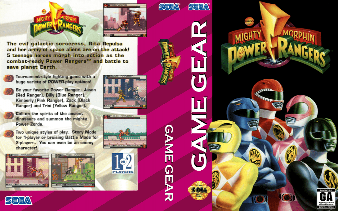Mighty Morphin Power Rangers — box-texture (US)