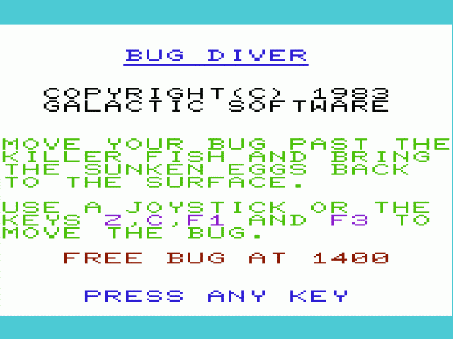 Bug Diver — sstitle (WOR)