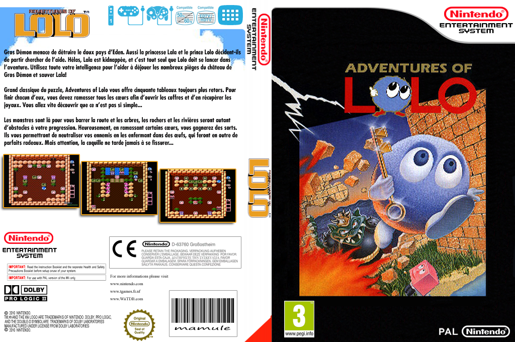 Adventures Of Lolo — box-texture (FR)