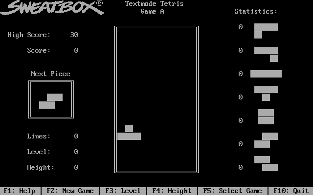 Textmode Tetris — sstitle (WOR)