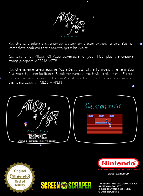 Allison Of Astra - Finity Train — box-2D-back (SS)