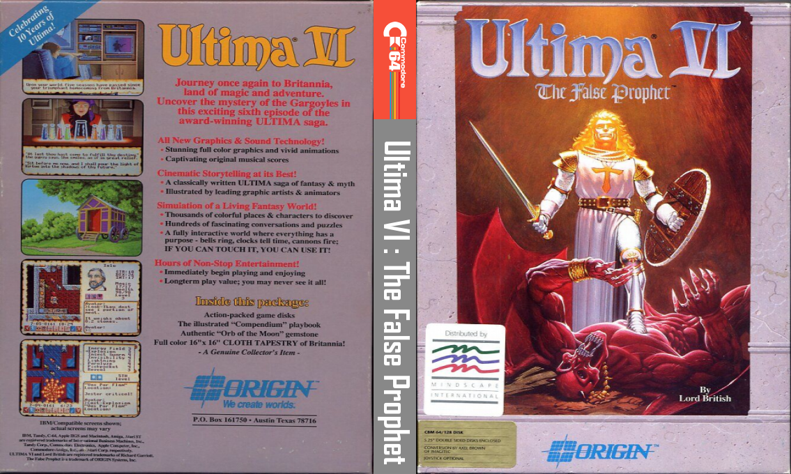 Ultima 6 - The False Prophet — box-texture (EU)