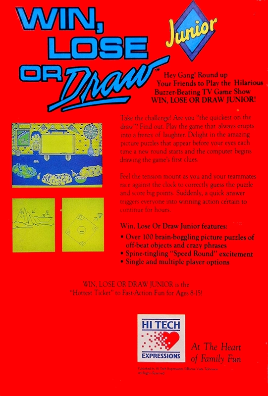 Win, Lose or Draw Junior — box-2D-back (US)
