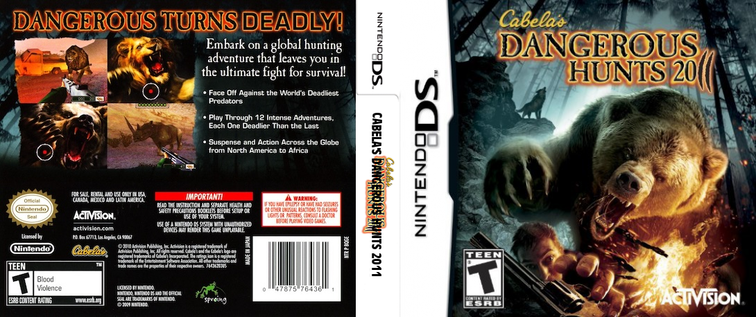 Cabela's Dangerous Hunts 2011 — box-texture (US)