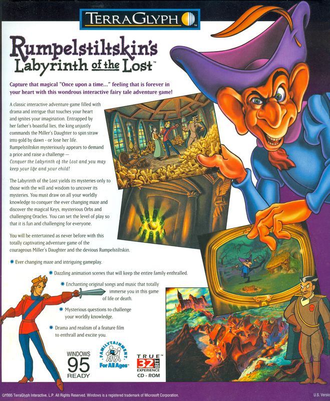 Rumpelstiltskin's Labyrinth of the Lost — box-2D-back (US)