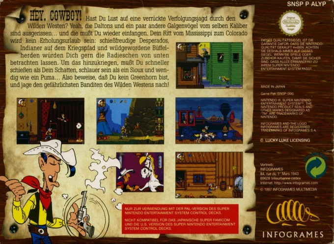 Lucky Luke — box-2D-back (DE)