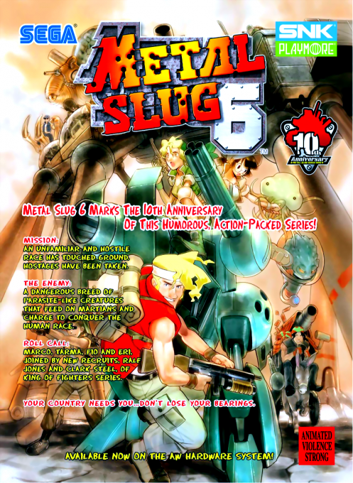 Metal Slug 6 box art
