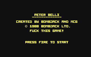 Peter Belli — sstitle (WOR)