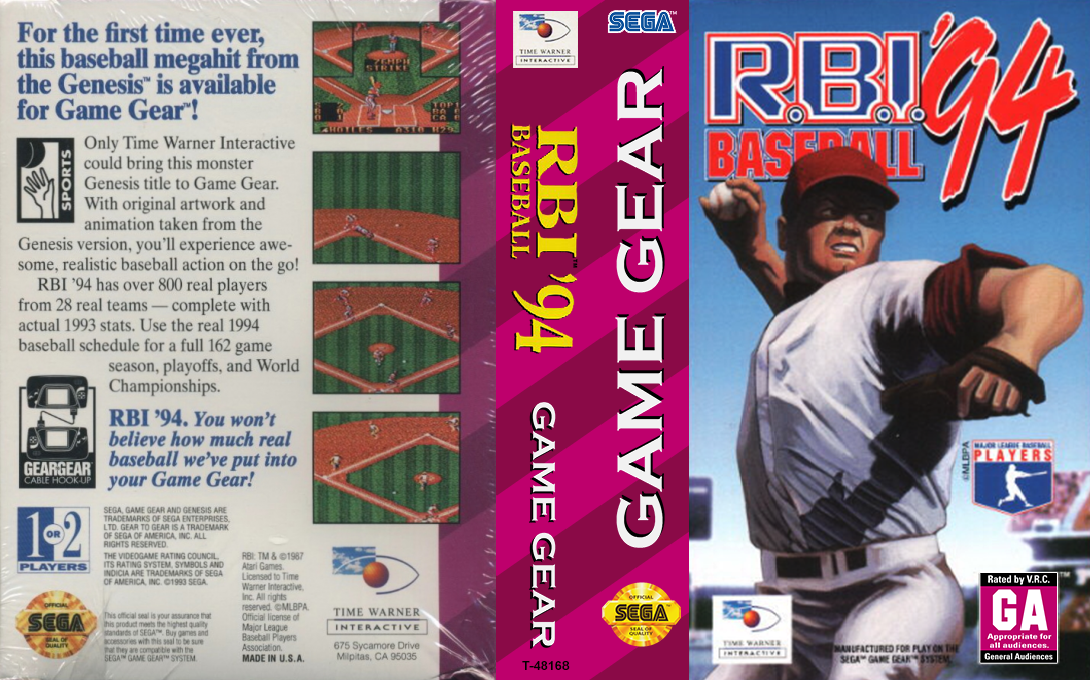 R.b.i. Baseball '94 — box-texture (US)