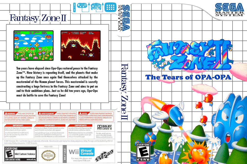 Fantasy Zone II : The Tears of Opa-Opa — box-texture (US)