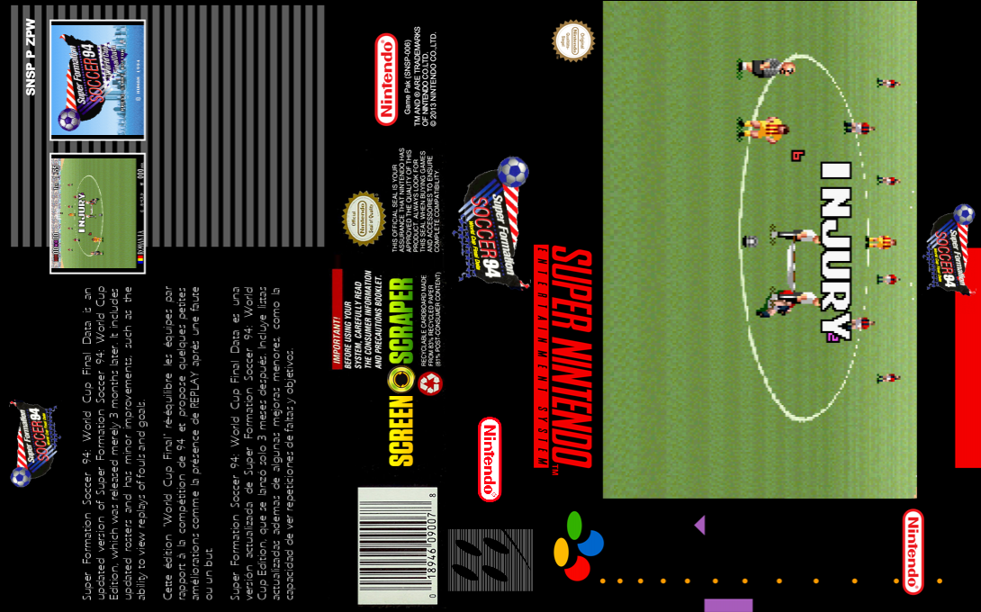 Super Formation Soccer 94 - World Cup Final Data — box-texture (SS)