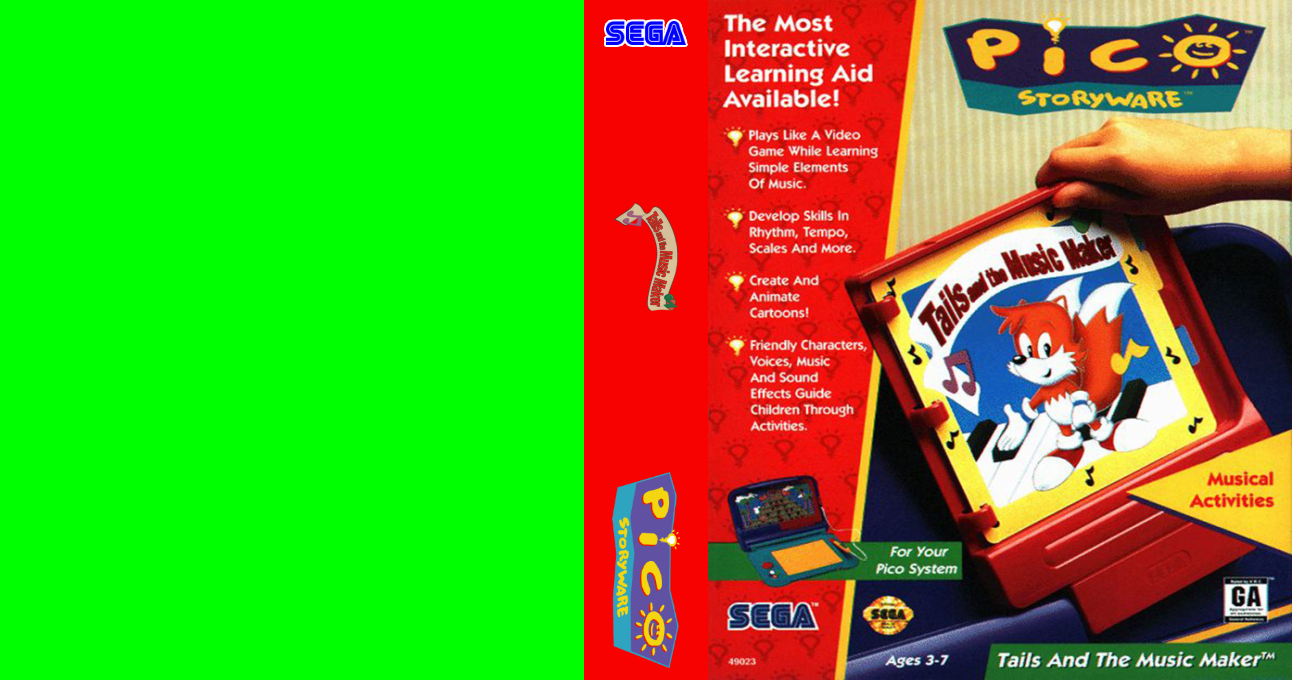 Tails and the Music Maker — box-texture (US)