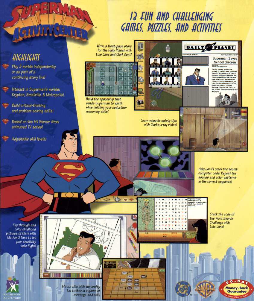 Superman Activity Center — box-2D-back (WOR)