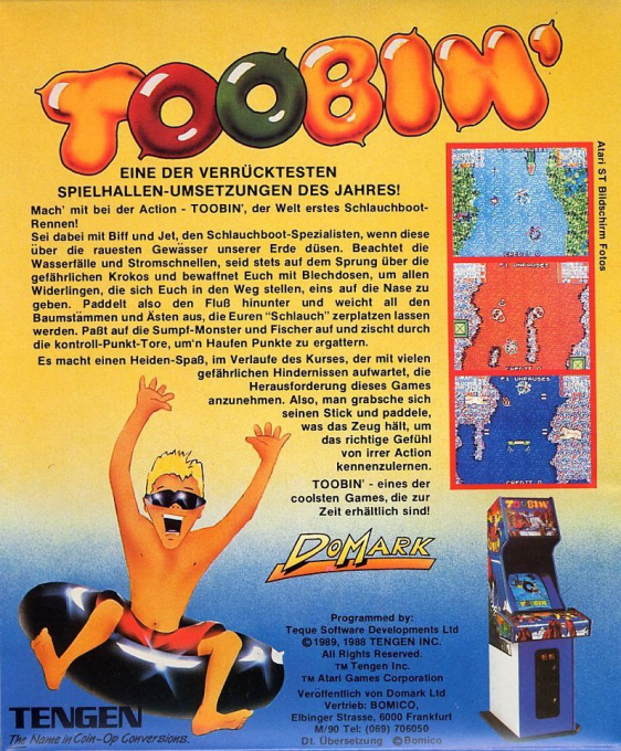 Toobin' — box-2D-back (DE)