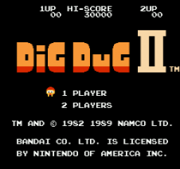 Dig Dug 2 — sstitle (WOR)
